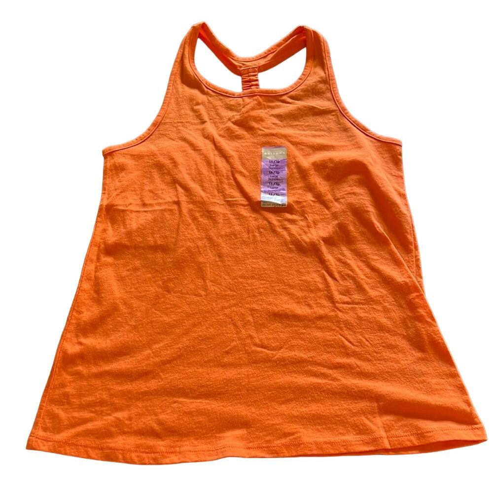 Arizona Girls Orange Knit Racerback Tank Top Size 14/16